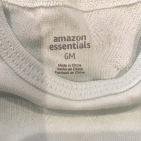New Amazon Essentials Unisex Babies' Cotton Sleeper Gowns, Pack 3 Size 6 months - Picture 8 of 9